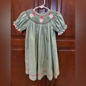 Stellybelly Smocked Christmas Dress